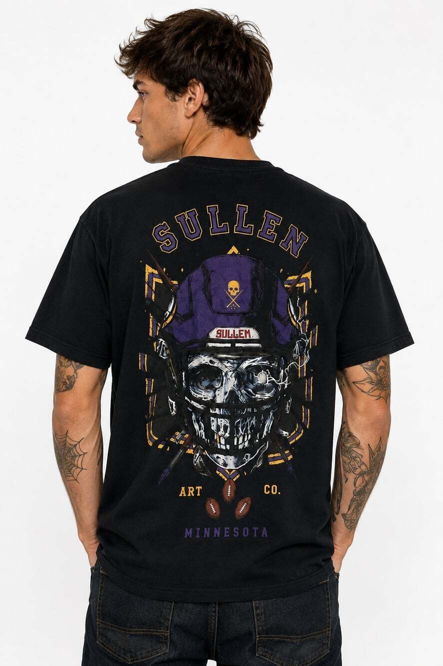 Sullen Art Greenbay Packers Minnesota Streetwear Shirt NFL Small New T20 Y2K
